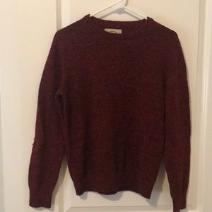 Red Wool Crewneck Sweater